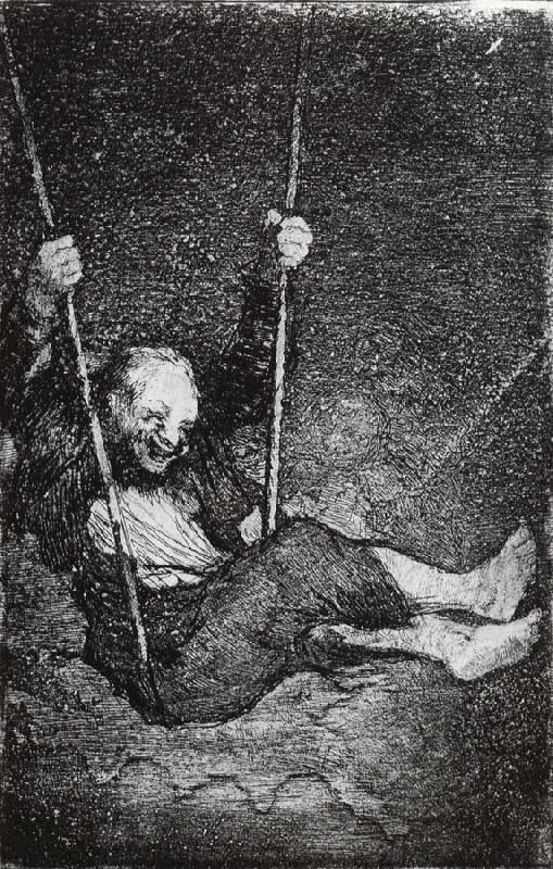 Old man on a Swing, Francisco Goya